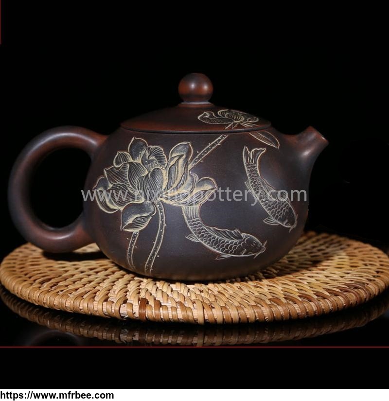 chinese_nixing_xishi_pottery_pure_handmade_teapot_family_tea_ware_master_tea_pot