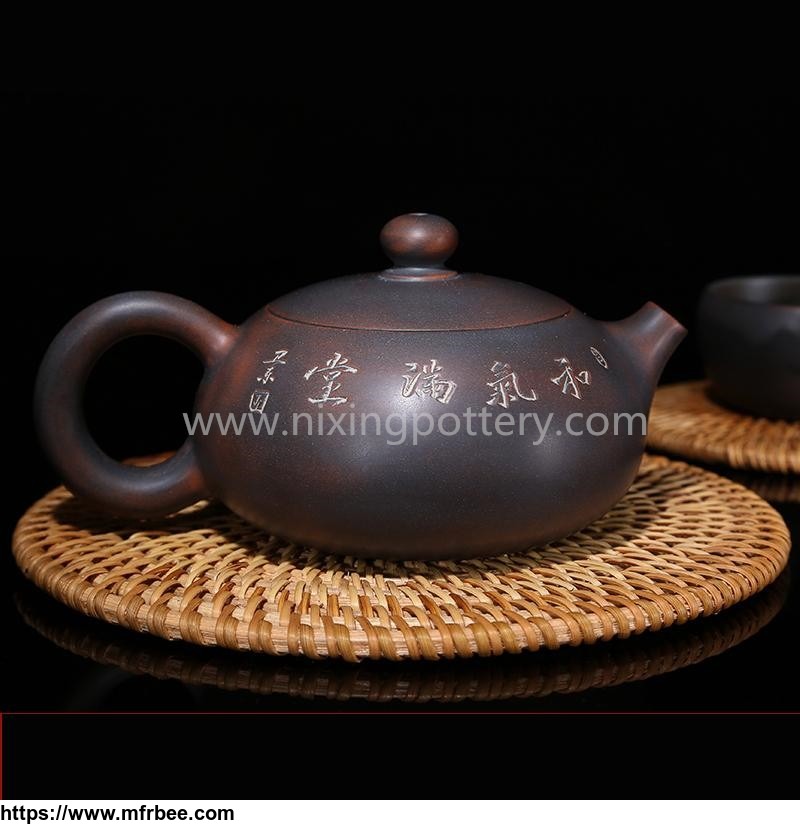 nixing_qinzhou_teapot_pottery_chubby_shape_hand_painting_pure_handmade_tea_ware