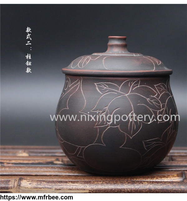 tea_caddy_nixing_pottery_pure_handmade_jar_clay_tea_canister