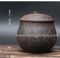 more images of Tea Caddy Nixing Pottery Pure Handmade Jar Clay Tea Canister