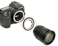 more images of Lens Mount Adapter for Nikon F Mount lens on Canon EOS camera body