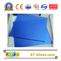 more images of 4mm 5mm Dark blue Reflective float glass Coated glass Building glass