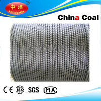 Stainless, PVC Coated / galvanized, ungalvanized steel wire rope