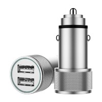 more images of Cigarette Lighter Dual USB 5V 2.4A Metal Alloy Portable Phone Car Charger