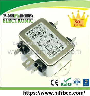 pe5000_6_01_6a_80v_250v_dc_emc_noise_rf_filter_for_electric_equipments