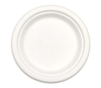 6 inch Eco-friendly Convenient Microwavable Freezer Safe Fiber Pulp Takeaway Disposable plate for Restaurant