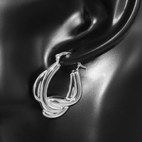 LivingPal Sterling Silver Hoop ring  Earrings