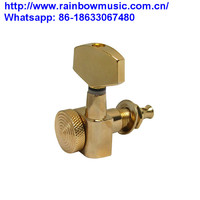 Right Inline Guitar Tuning Pegs Locking Machine Heads with Small Heads for Electric Guitar Gear ratio 18:1