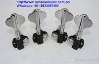 Bass Open Style Tuning Pegs Key Machine Heads Guitar Accessories for Fender JB Replacement Chrome+Black