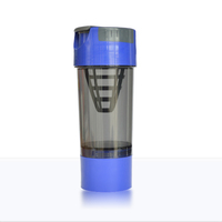 more images of 600ml cyclone cup shaker with plastic sieve and one bottom container(KL-7008)