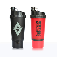 25oz/700ml smart shaker with plastic nievel and one container(KL-7001)