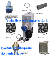 more images of high performance oil cooler for truck/mixer truck oil cooler