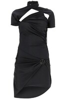 more images of Coperni Draped Mini Dress With Cut Outs And Logo Detail