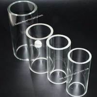 more images of Clear Fire Polished Glass Tube