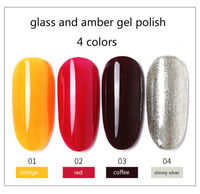 more images of Glass Amber Nail Gel Polish Soak Off UV Painting Gel Gradual Changing Nail Art