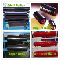 more images of Steel Return Roller and Frame for Belt Conveyor (dia. 89mm)