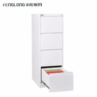 Metal flat file cabinet 4 drawer vertical filling cabinet