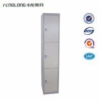 more images of Factory direct sale 3 door small steel wardrobe lockers storage cabinets