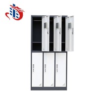 more images of used double tiers 6 door steel almirah, Dressing Locker,steel locker