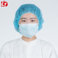 non woven disposable medical ear-loop face mask for food processing beauty salon