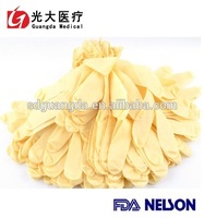 China cheap  colored medical latex gloves