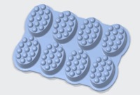 more images of FDA Grade Handmade 8 Cavities Massage Bar Silicone DIY Handmade Soap Mold