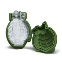 high quality 3D Grenade Ice Cube Mold  Grenade Silicone Ice Mold wholesale