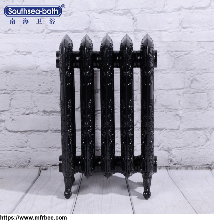 black_decorative_cast_iron_radiator