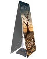 Robust Outdoor Double-Sided Banner Stand | Trade Show Display Pros