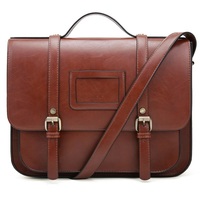 more images of Women Briefcase Vintage Crossbody Messenger Bag PU Leather Satchel Purse