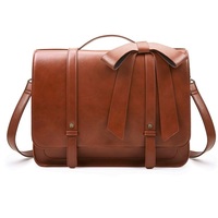 more images of Ladies Briefcase PU Leather Laptop Backpack Shoulder Satchel Crossbody Bag