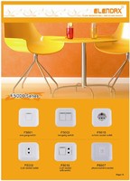Wenzhou Elendax 2 Pin Wall Socket with light for Electrical(F5019)