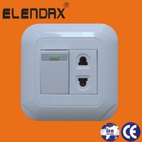 more images of Wenzhou Elendax 2 Pin Wall Socket with light for Electrical(F5019)