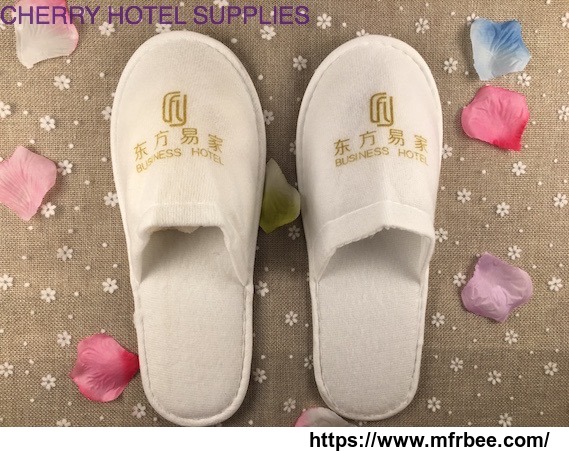 close_toe_pull_plush_material_hotel_bathroom_slippers