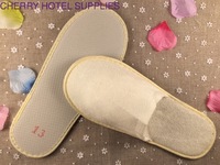 Disposable hotel slipper 100% cotton terry towel