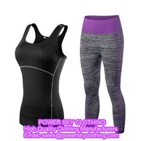 Ladies Fitness Gym Suit Women Printed Yoga Clothing Set