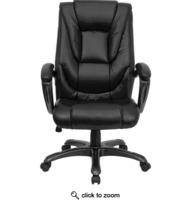 High Back Executive Chair with Smoke Metal Base and Arms | BEST PRICE SEATING