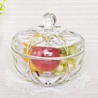 more images of Pumpkin shaped clear glass candy jar