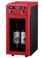 more images of 2 bottles wine cooler dispenser, wine refrigerator