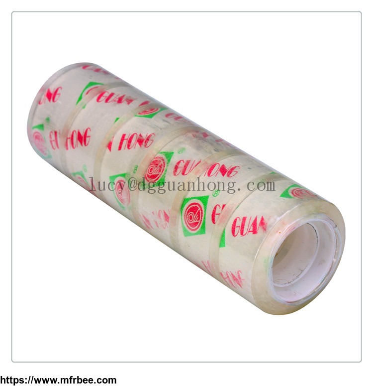 low_price_good_quality_decorative_tansparent_bopp_stationery_tape_white_high_tensile_strength_18mm