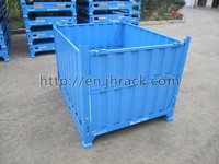 more images of high quality folding steel box pallet stacking container