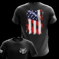 Waving Flag Mens Military T-Shirts | Tactical Pro Supply