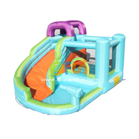 Wholesale Cheap Kids Inflatable Bouncy Castle Small Inflatable Jumping Castle with Water Slide for Children