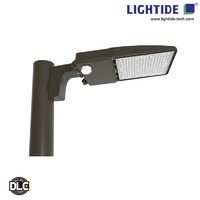 Lightide DLC Qualified Dusk to Dawn LED Parking Lot Light Fixtures 150W Lumileds with 5 yrs warranty