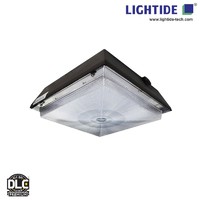 DLC Premium 12x12 60W LED Canopy Lights with motion sensor and 5 yrs warranty