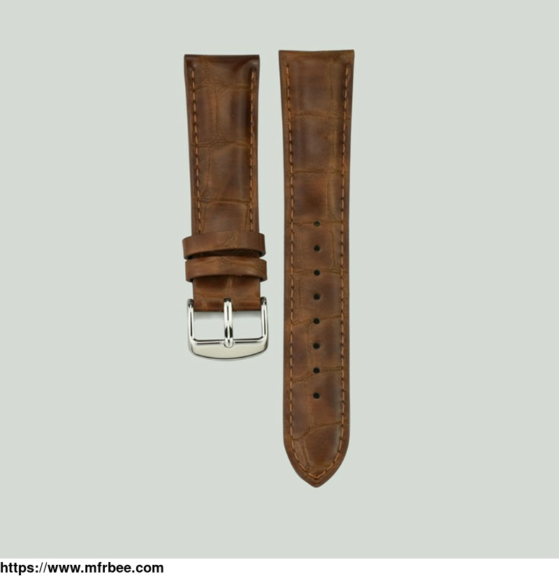 coffee_colored_leather_watch_strap_manufacturer