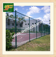 High quality Galvanized and powder coated wire mesh sport tennis court fence