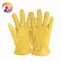 more images of Heavy Duty Industrial Safety cowhide wood cutting Leather Gloves manufacturers