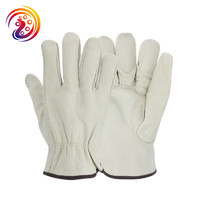 more images of cow split leather BBQ Camping cooking weld Gloves baking grill fireplace fireproof gloves