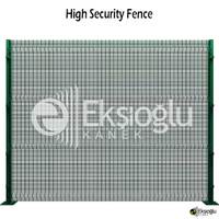 High Security Fence / Anti Climb / 358 Fence Welded / Curved / Coated Border